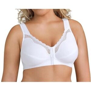Exquisite Form 5100531 Wireless Poster Support Front Close Bra - White - 46DD